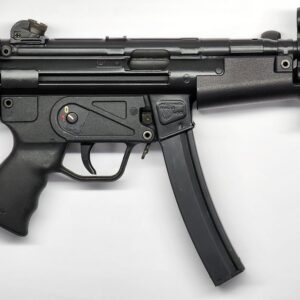 MP5K with wide style handguard on a white background