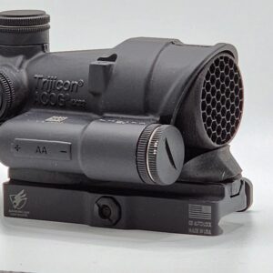 Plastic anti reflection killflash device mounted on Trijicon Acog, 7 Leagues Engineering