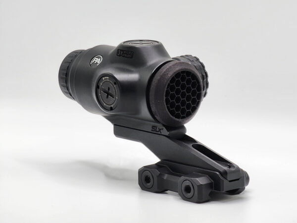 Plastic Anti-Reflection Device (ARD) mounted to Primary Arms SLX 3X Micro Prism, 7 Leagues Engineering